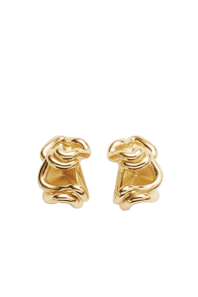 Whirl Gold Plated Earrings