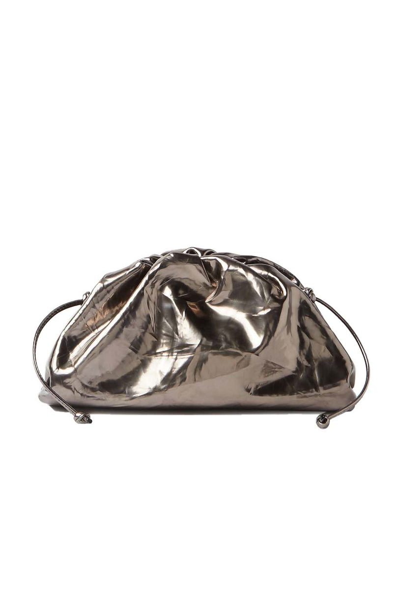 Bottega Veneta Mini Metallic Pouch Clutch Bag