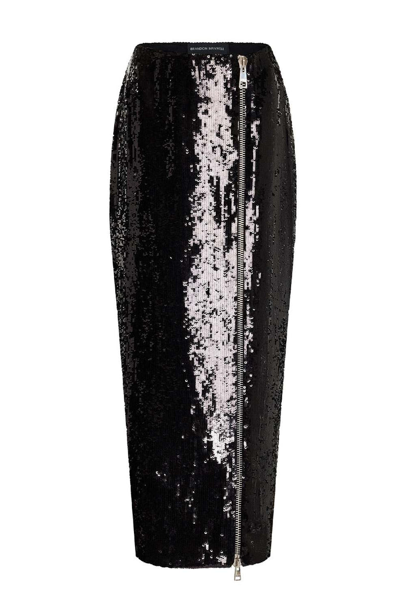 Emery Sequin Silk Skirt