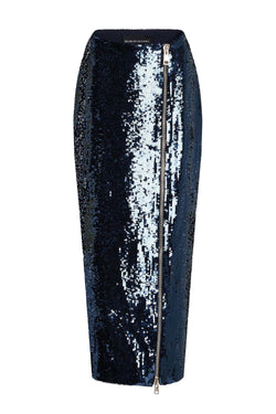 Emery Sequin Silk Skirt