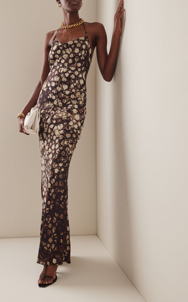 Bianca Printed Maxi Slip Dress