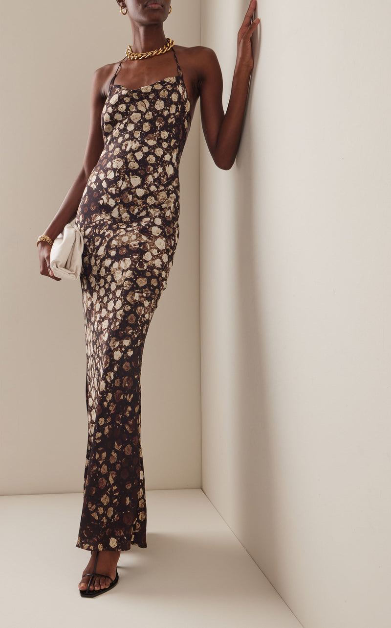 Bianca Printed Maxi Slip Dress