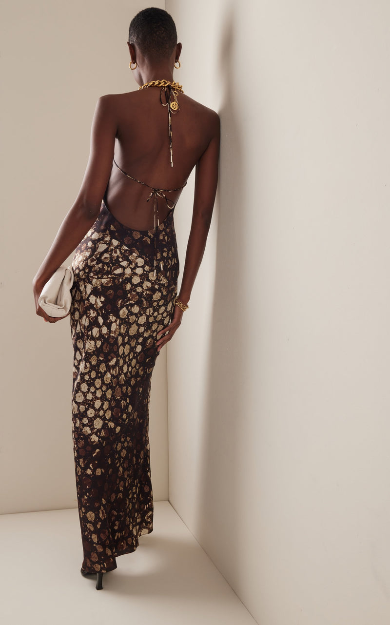 Bianca Printed Maxi Slip Dress