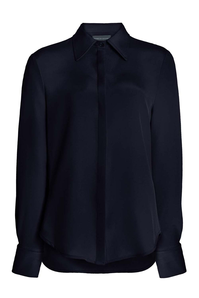 Spence Silk Crepe Shirt