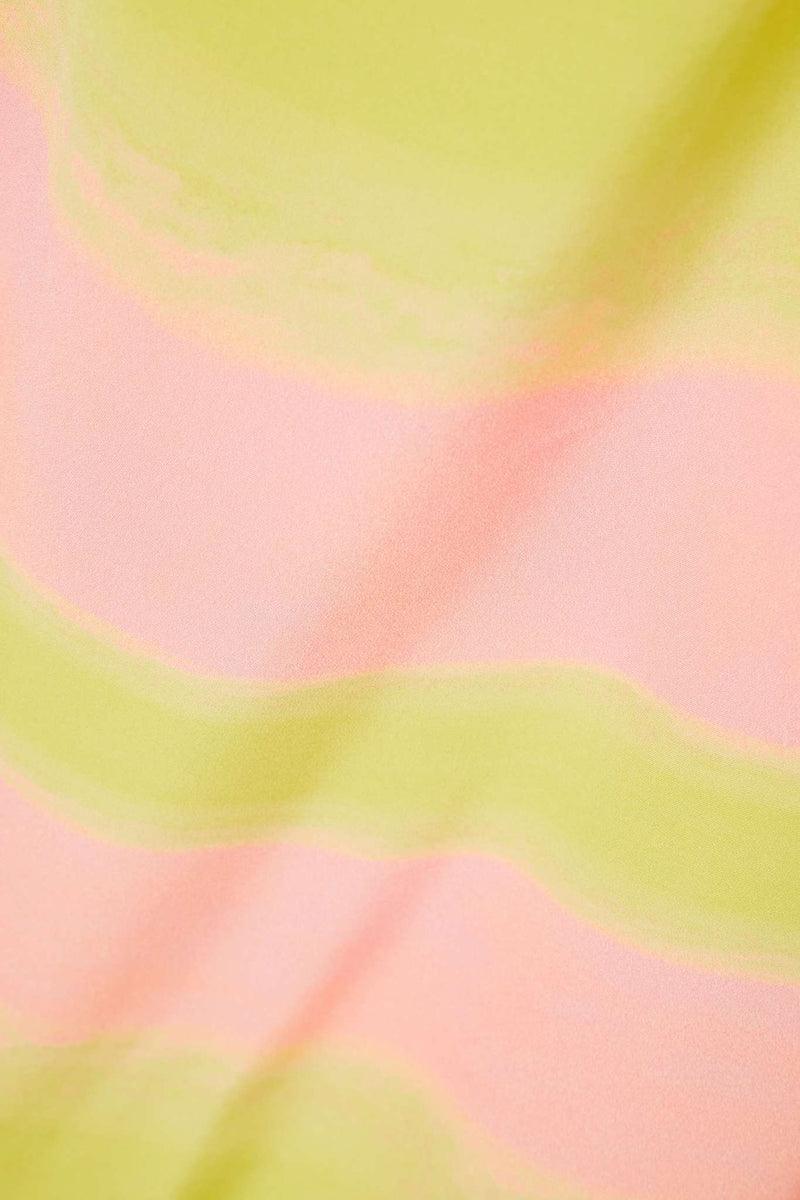Striped Open-Back Silk Maxi Dress