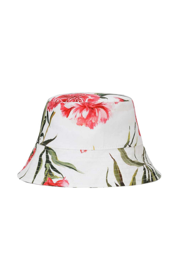 Carnation Print Poplin Hat