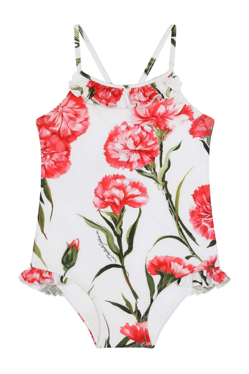 Carnation Print Swimsuit