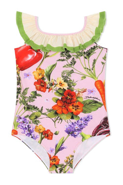 Farmer Print Swimsuit