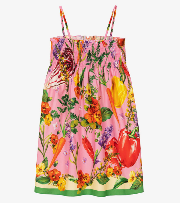 Poplin Farmer Print Sundress