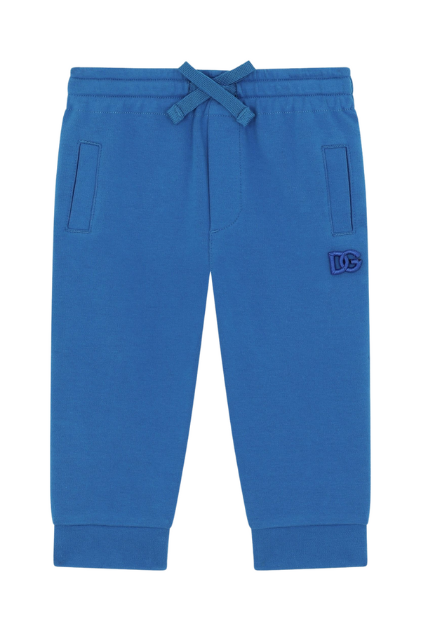 Jersey Jogging Pants with DG Logo Embroidery
