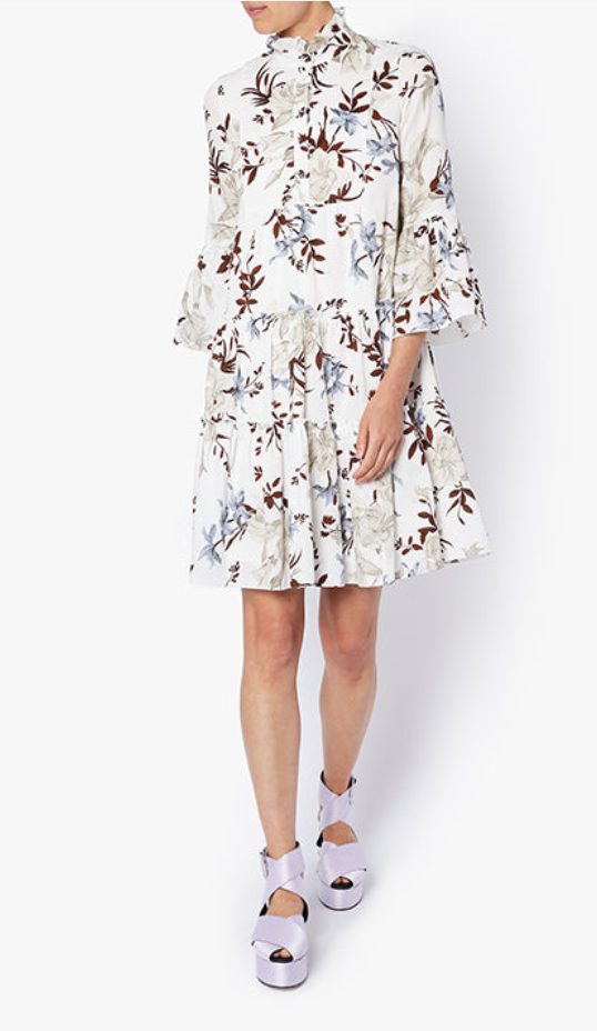 Alexine Cotton Tiered Dress