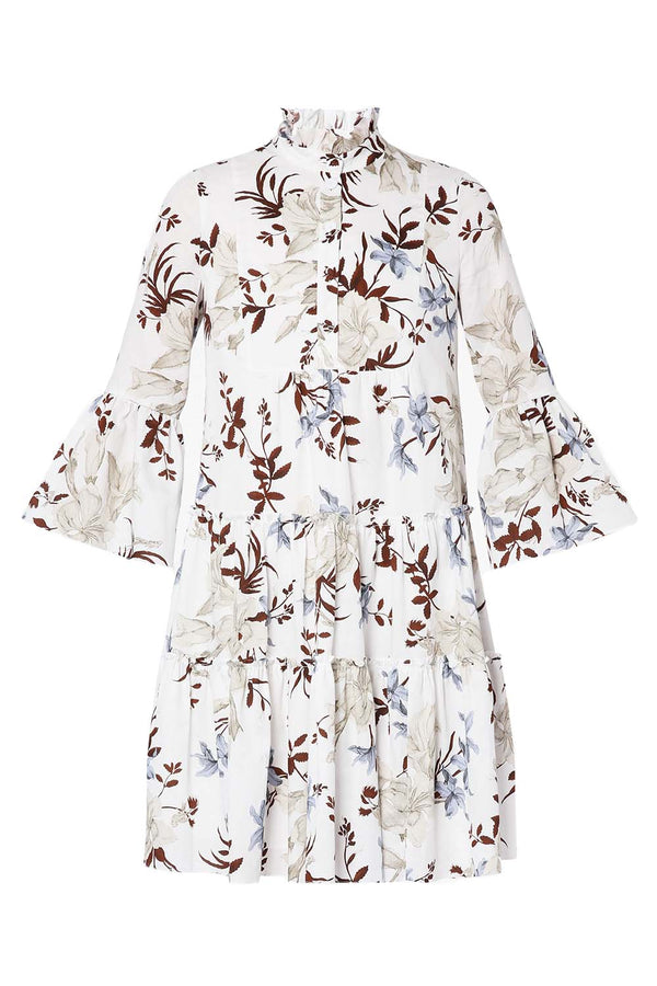 Alexine Cotton Tiered Dress