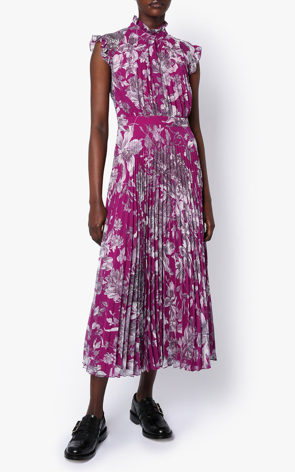 Roisin Pleated Midi Dress