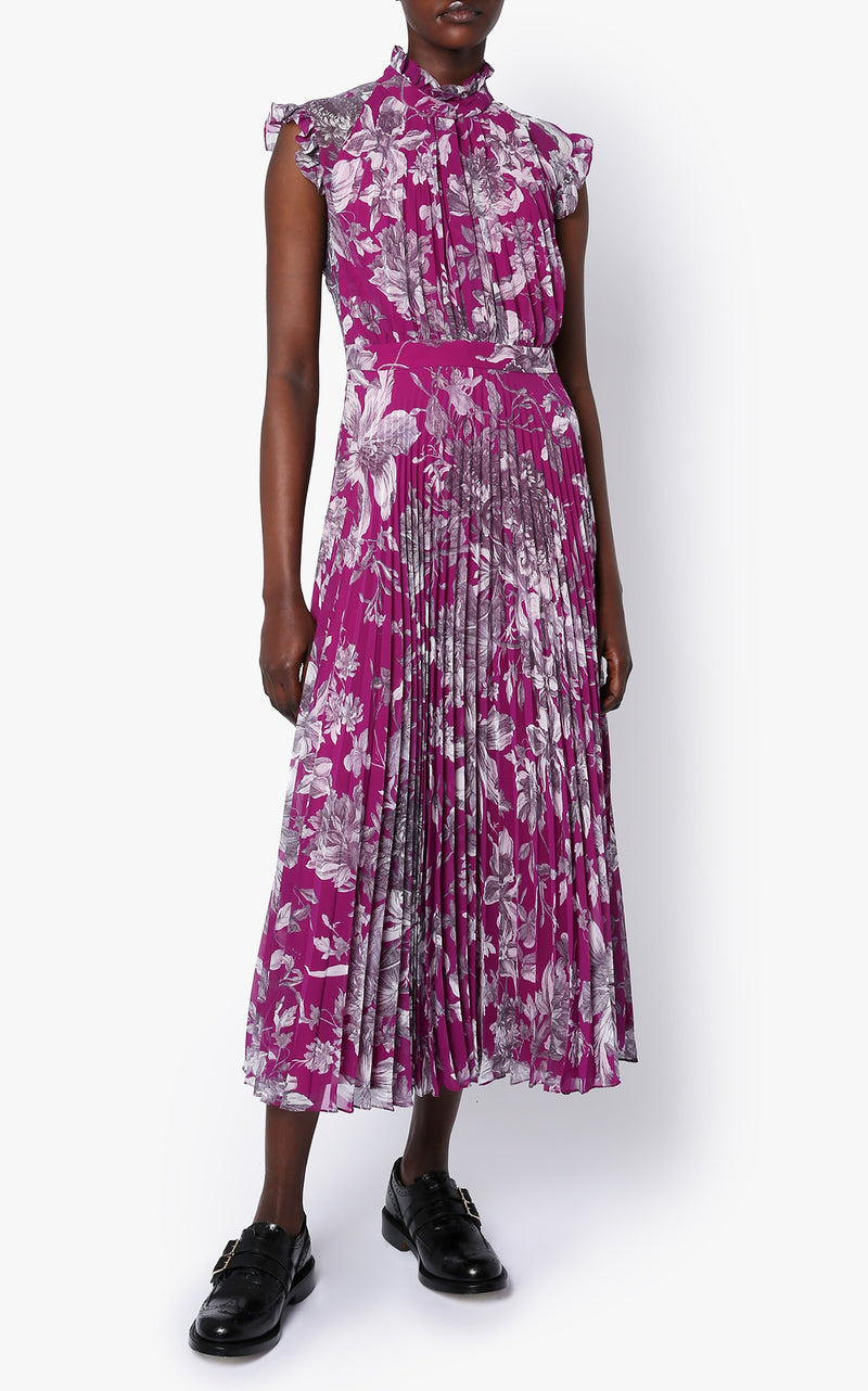 Roisin Pleated Midi Dress