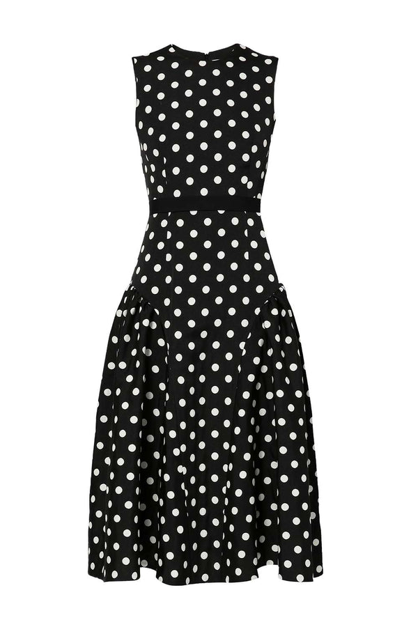 Penelope Polka Dot Jacquard Dress