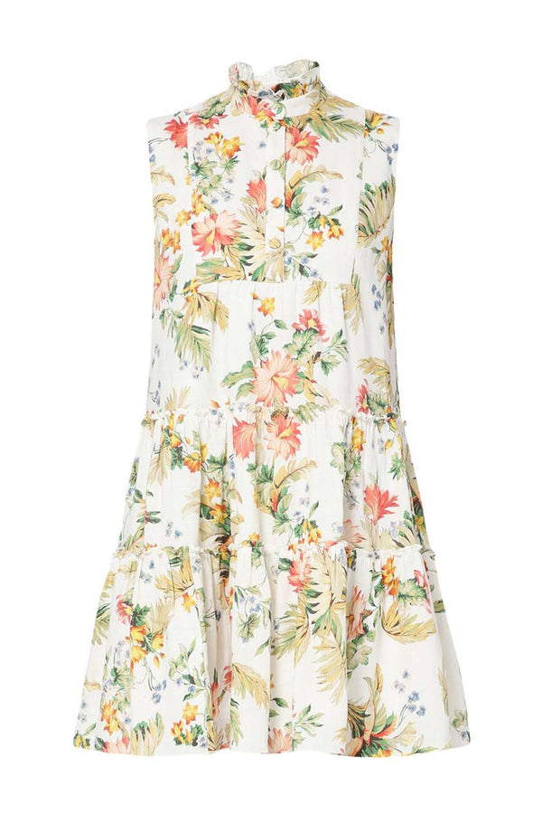 Porto Liberty Palm Linen Dress