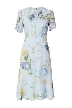 Laurelle Floral Silk Dress