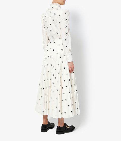 Nesrine Ditsy Embroidered Poplin Skirt