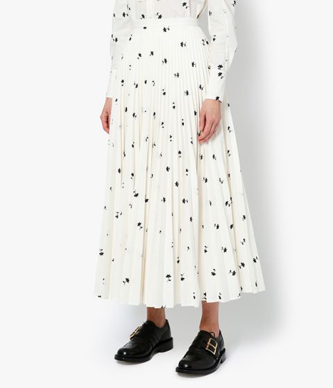 Nesrine Ditsy Embroidered Poplin Skirt