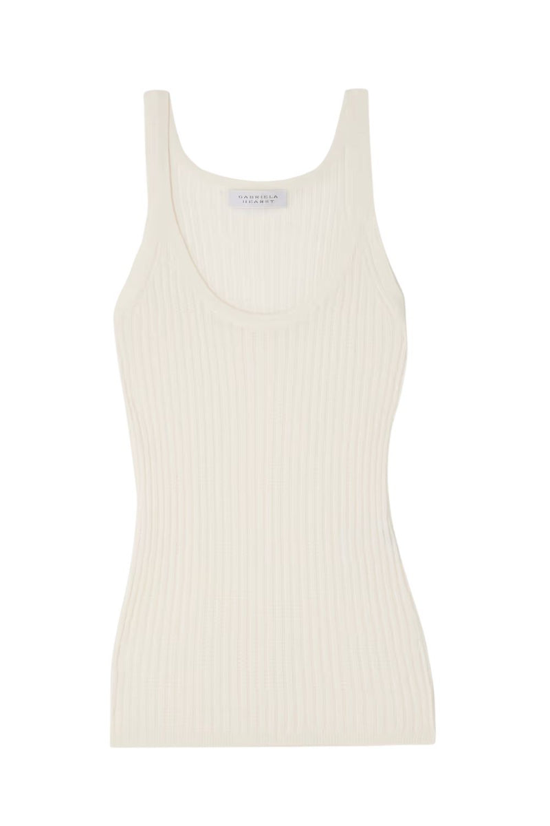 Graham Ribbed Cashmere-Blend Tank Top