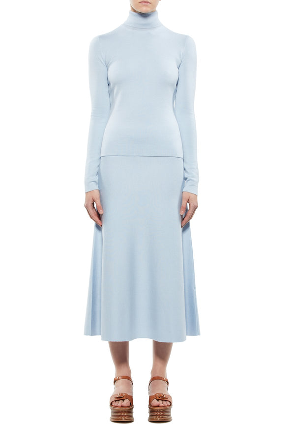 Freddie Wool-Cashmere Midi Skirt