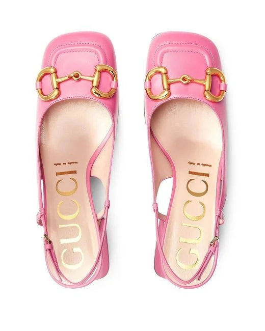Mid-Heel Slingback with Horsebit