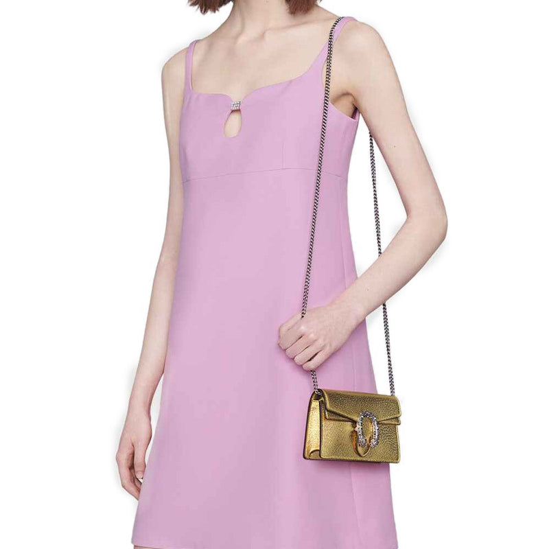 Crystal Logo Mini Dress