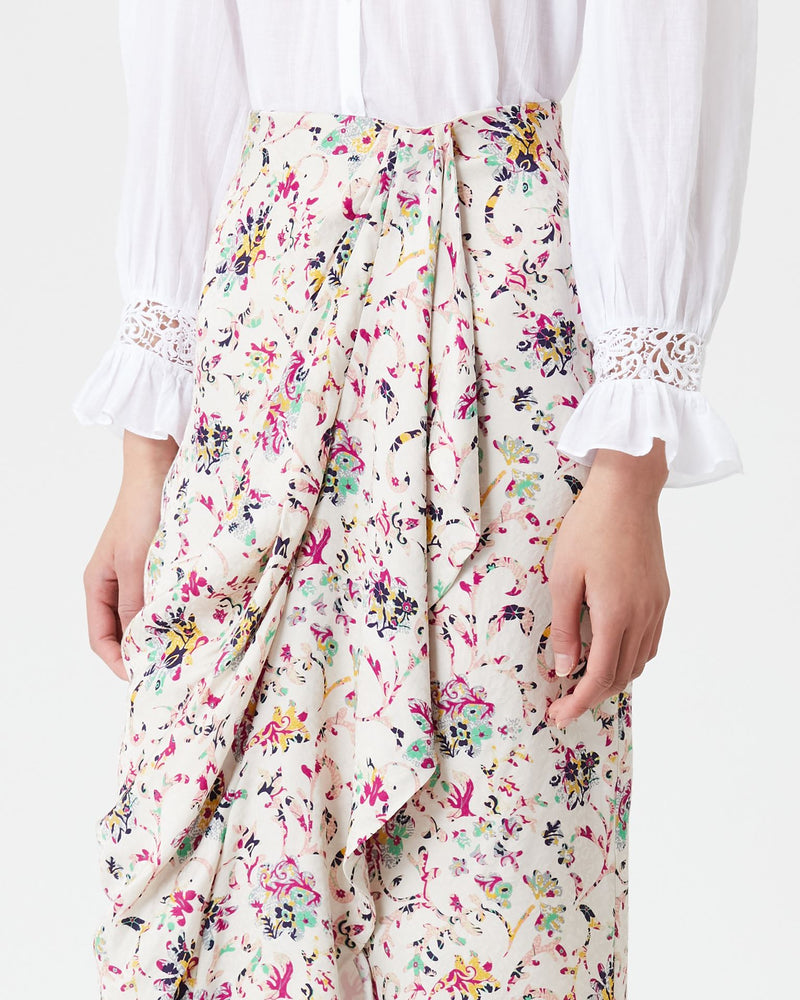 Berthe Floral Midi Skirt