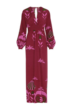 Galactic Feeling Silk Maxi Dress