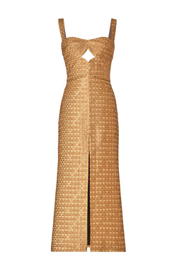Ideal Universe Jacquard Maxi Dress