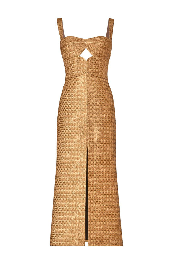 Ideal Universe Jacquard Maxi Dress