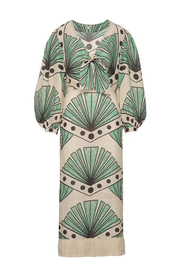 Mother Continent Fringe Linen Dress