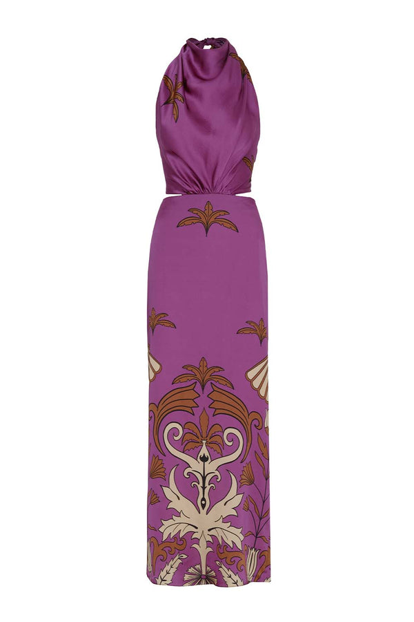 Motifs From The Tropic Silk Maxi Dress