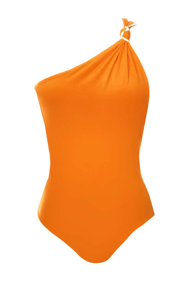 Native Canoe One-Shoulder Swimsuit