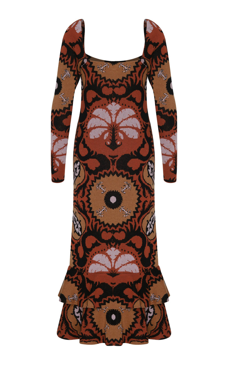 Artful Dream Cotton Midi Dress