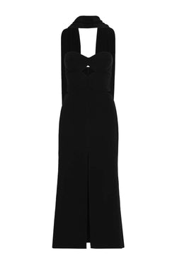 Puntadas Liricas Crepe Midi Dress