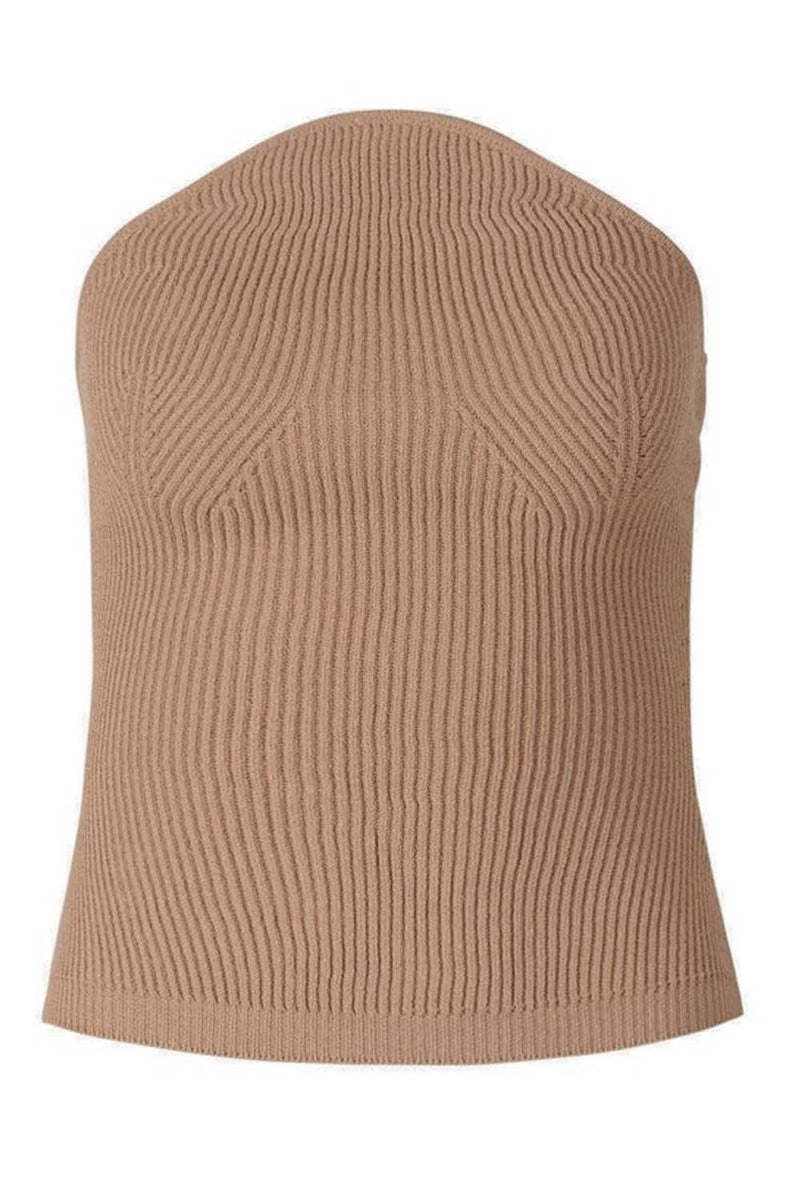 Jericho Curved Strapless Top