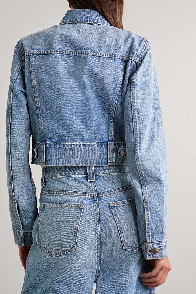 Rizzo Cropped Denim Jacket