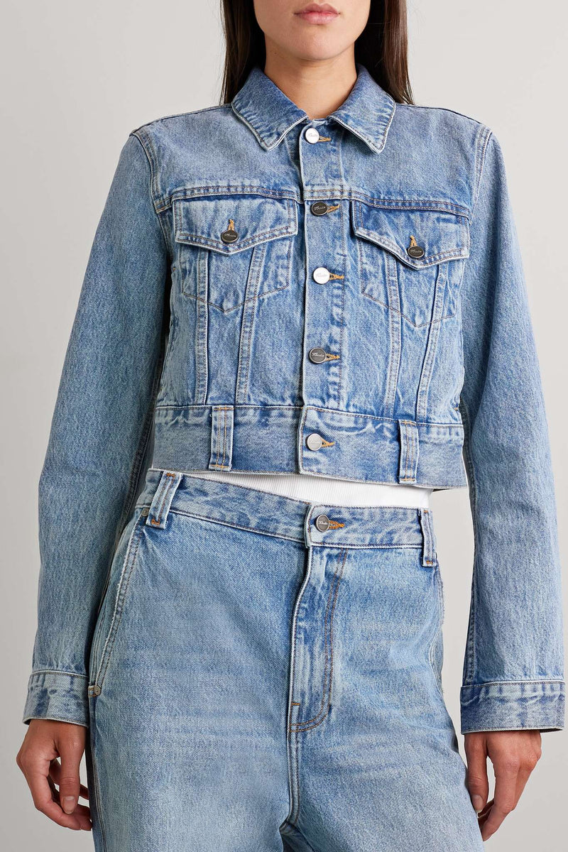 Rizzo Cropped Denim Jacket