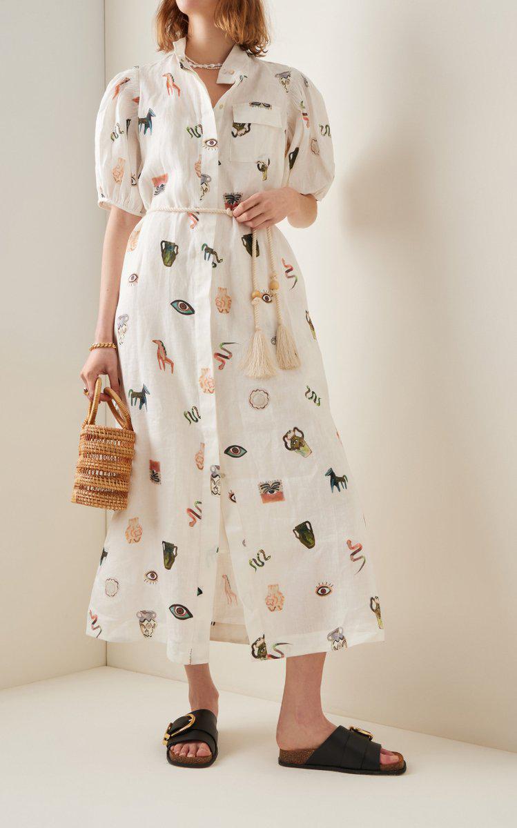 Hera Linen Midi Dress