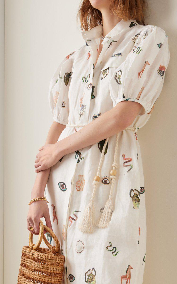 Hera Linen Midi Dress