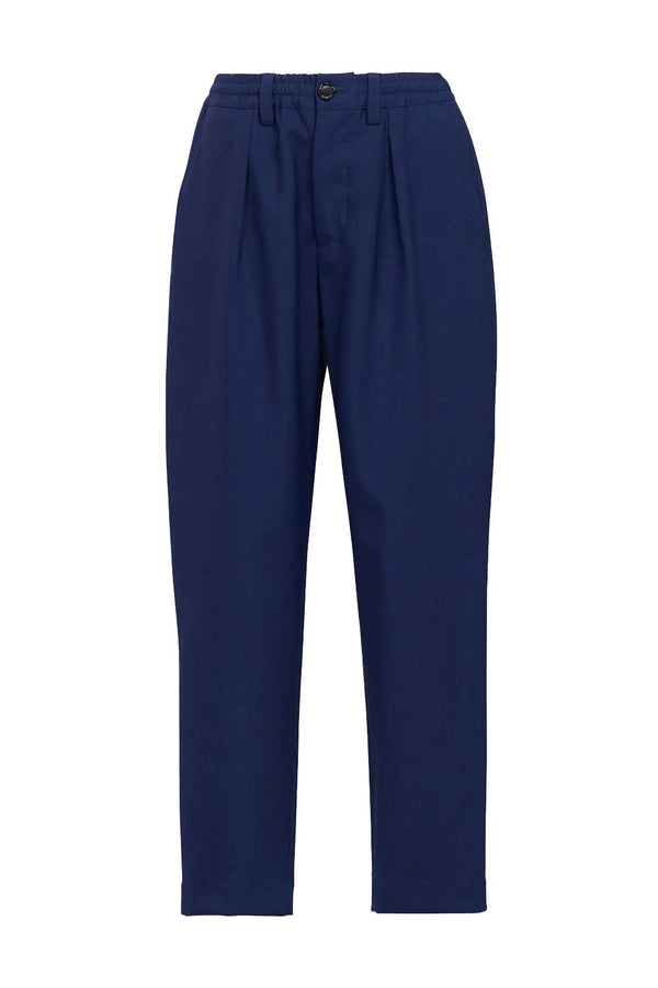 Cropped Wool Trousers