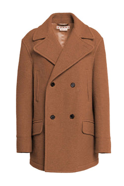 Boucle Wool Peacoat