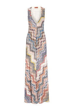 Multicolour Sleeveless Maxi Dress