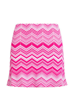 Chevron Stretch Mini Skirt