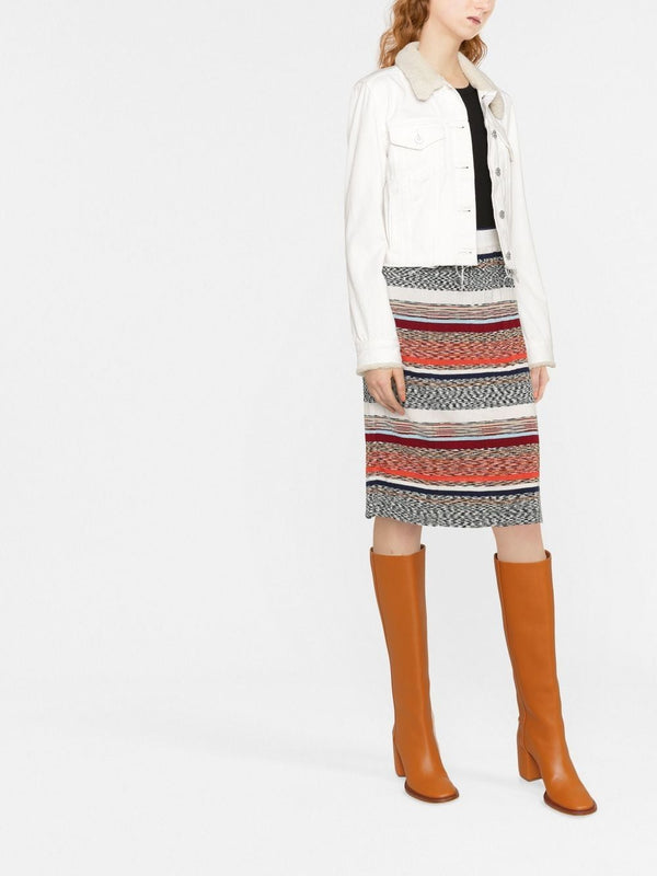 Space-Dyed Plisse Skirt
