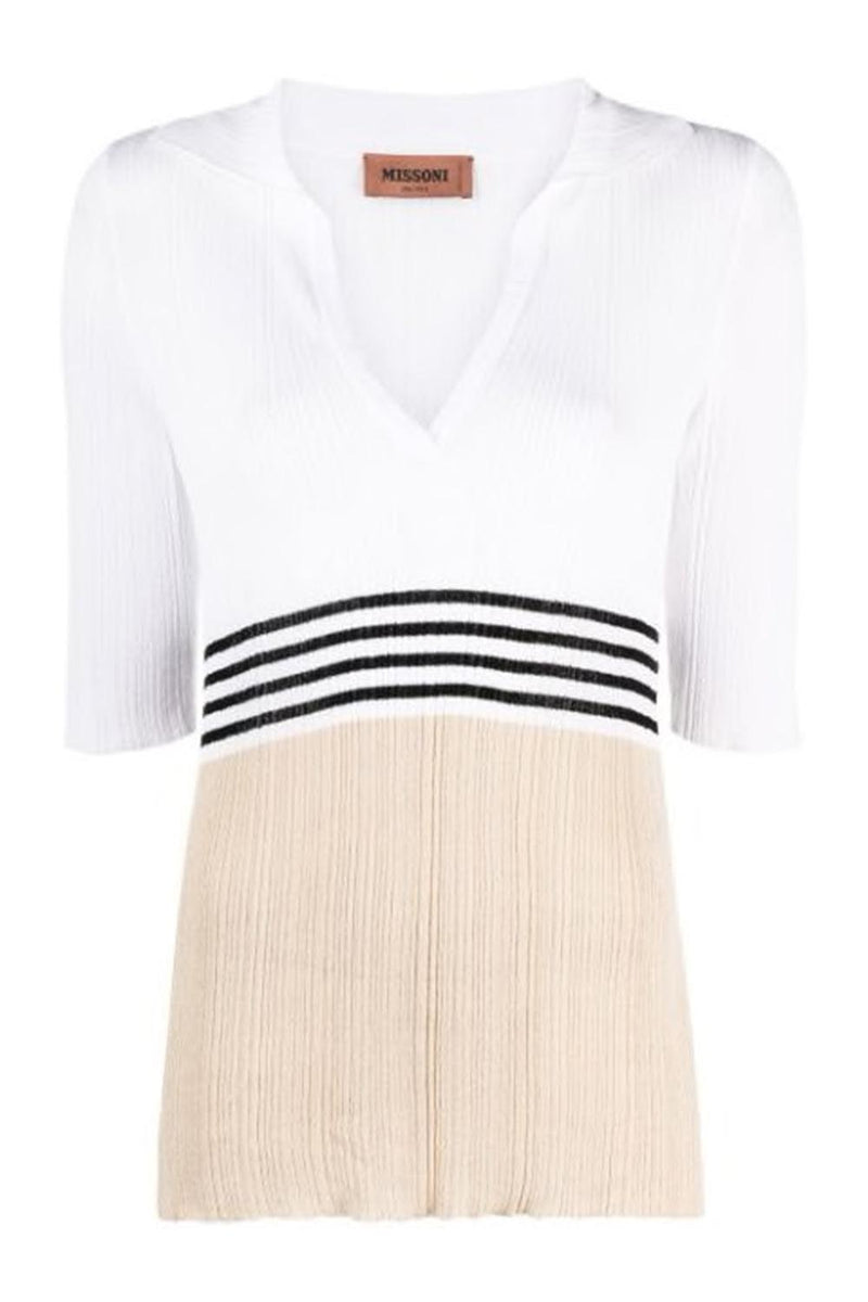 Striped Polo Top