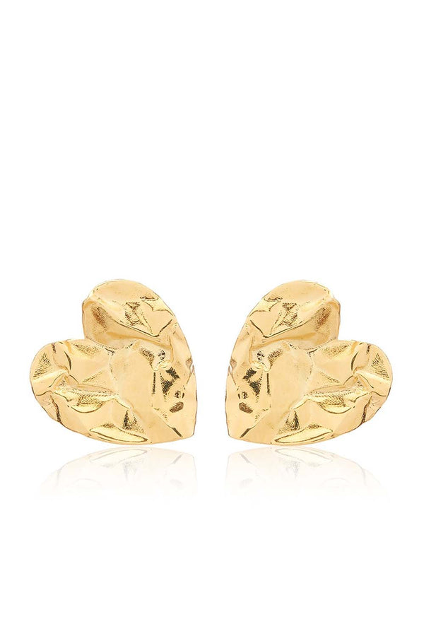 Crushed Heart Earring