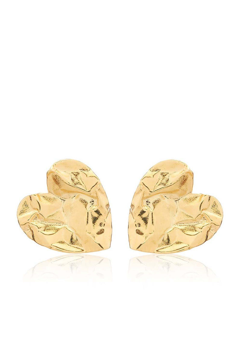 Crushed Heart Earring
