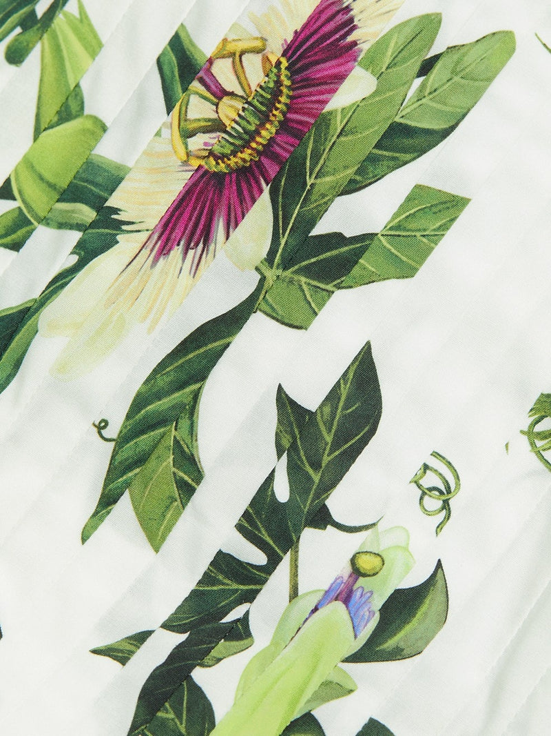 Passionfruit Flower Cotton Tank Dress